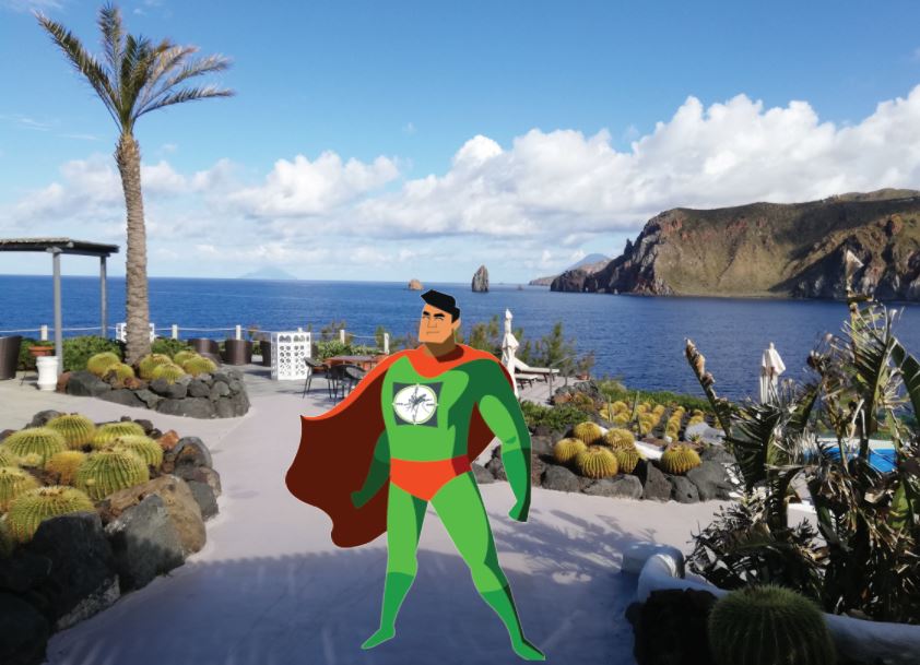 Defenderman al Therasia Resort, isola di Vulcano